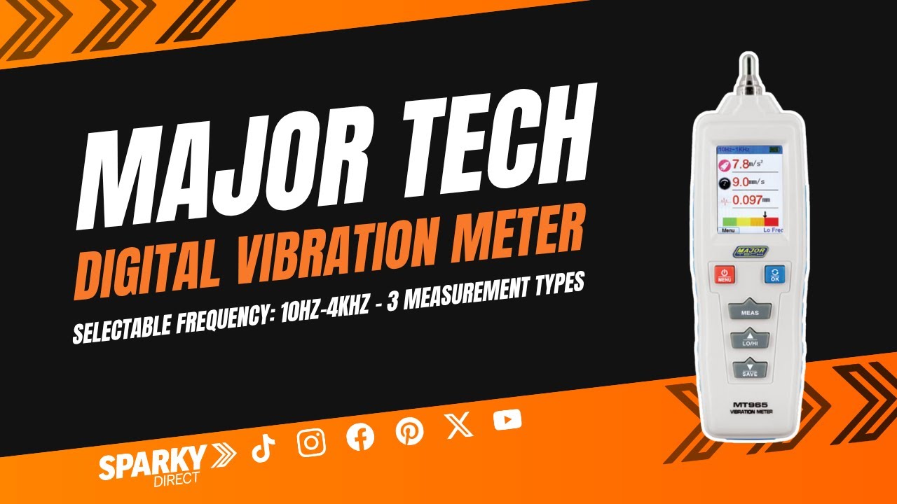 Major Tech MT965 | Digital Vibration Meter