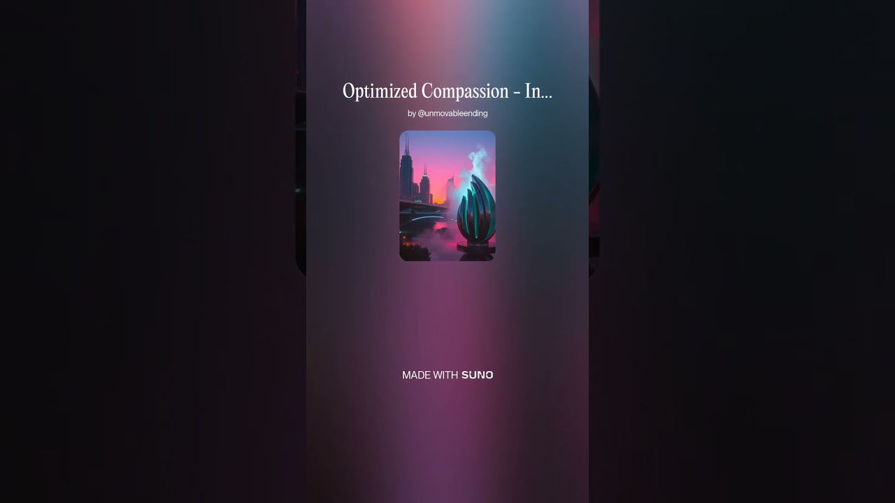 Optimized Compassion  17 - Instrumental #AI​ #Song​ by #Suno​ #music​ #newmusic​