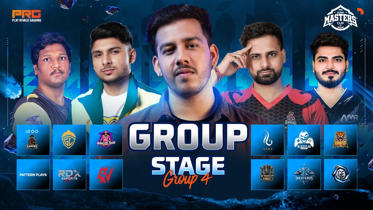 🔴 AURA MASTER CUP - GROUP STAGE | FREE FIRE MAX ESPORTS INDIA 🏆