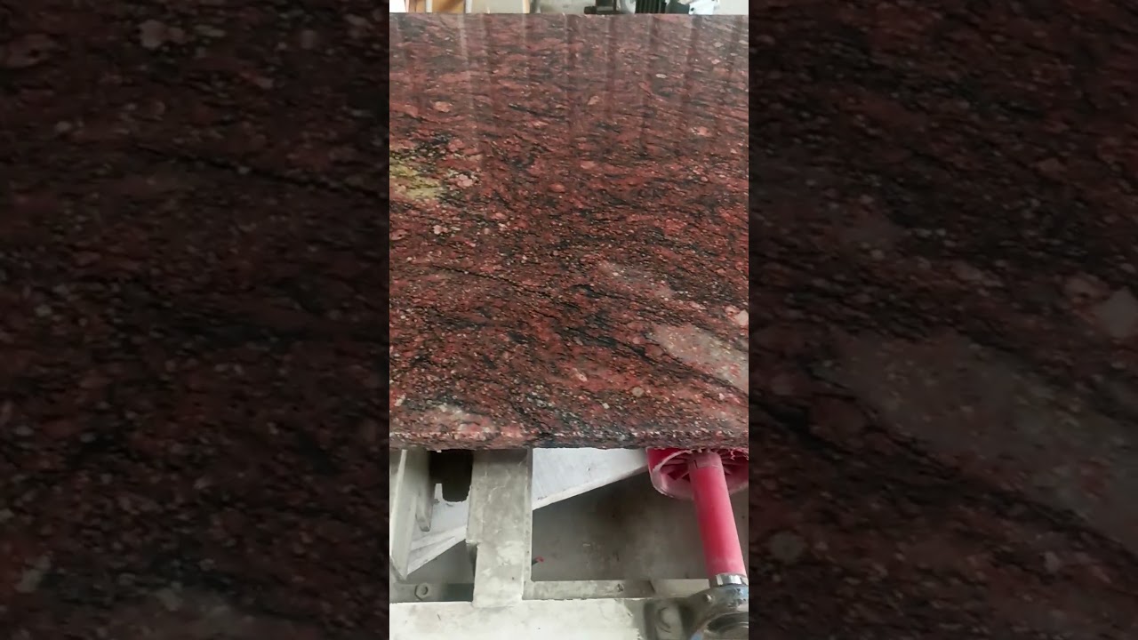Barbaric red granite slab30mm export quality line Polish 