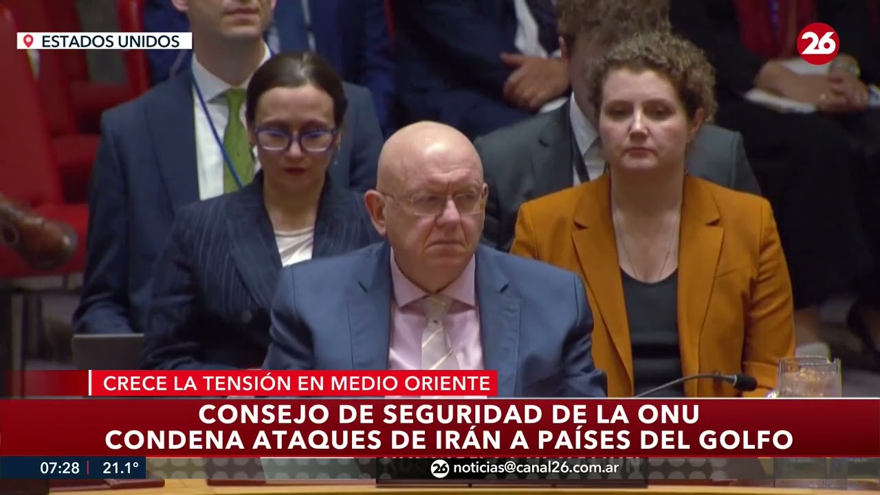 🚨 Consejo de Seguridad de la ONU condena ataques de Irán a países del Golfo