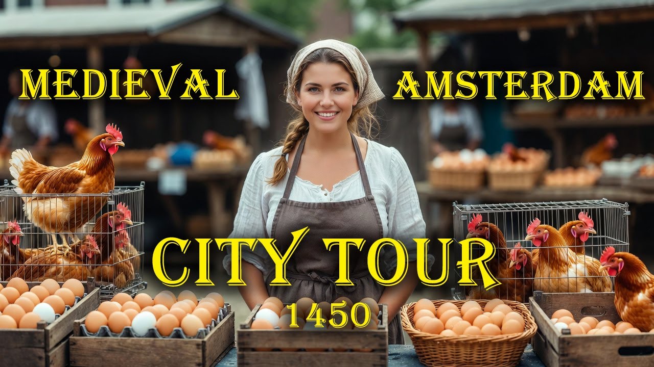 Medieval Amsterdam 1450 City Tour (Reimagined by AI)
