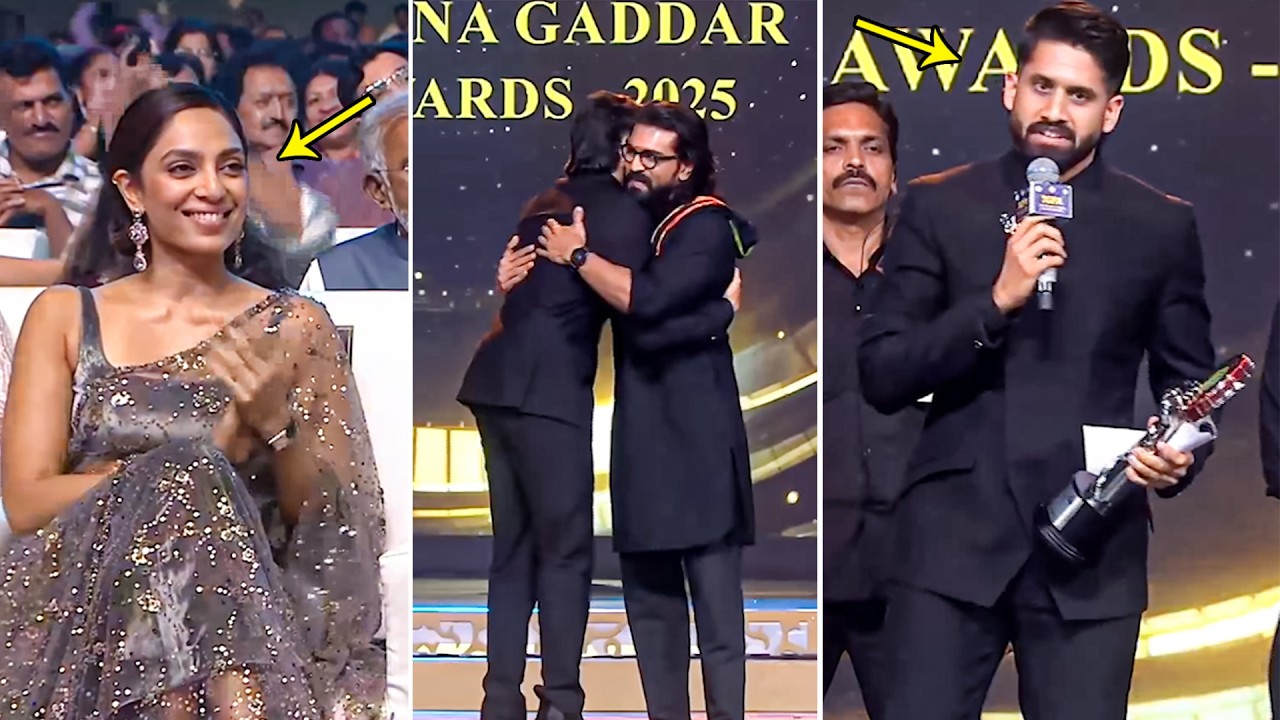 Naga Chaitanya Receives Telangana Gaddar Film Award For Thandel Movie | CM Revanth Reddy | FH