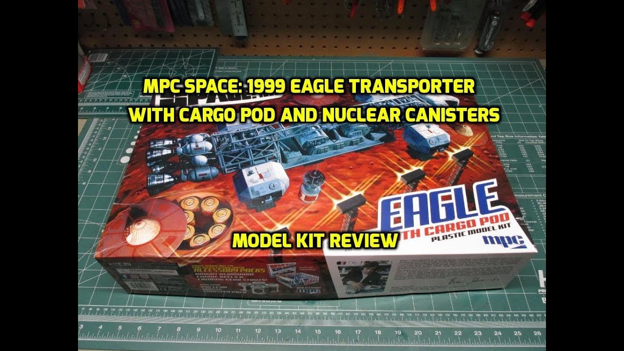 MPC SPACE:1999 EAGLE TRANSPORTER WITH CARGO POD 1:48 MODEL KIT REVIEW MPC838