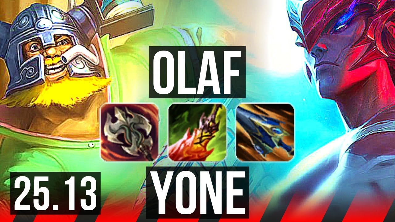 OLAF vs YONE (TOP) | EUW Master | 25.13