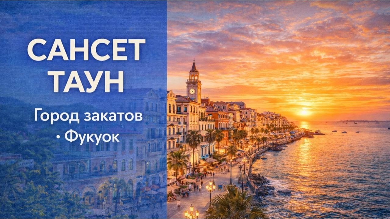 Сансет Таун на Фукуоке: Город Закатов, Шоу и Средиземноморская Сказка во Вьетнаме
