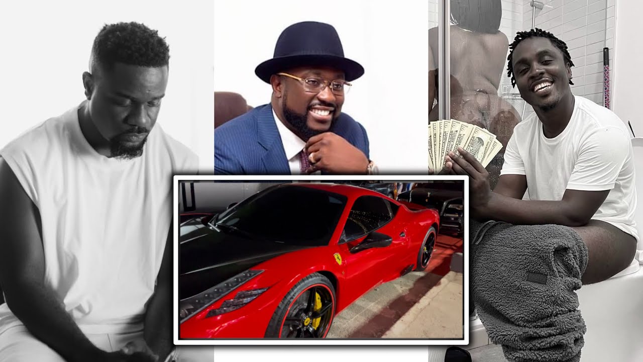 Sarkodie and kweku smoke Godfather SLG put his luxurious cars on display at rapperholic concert 2024