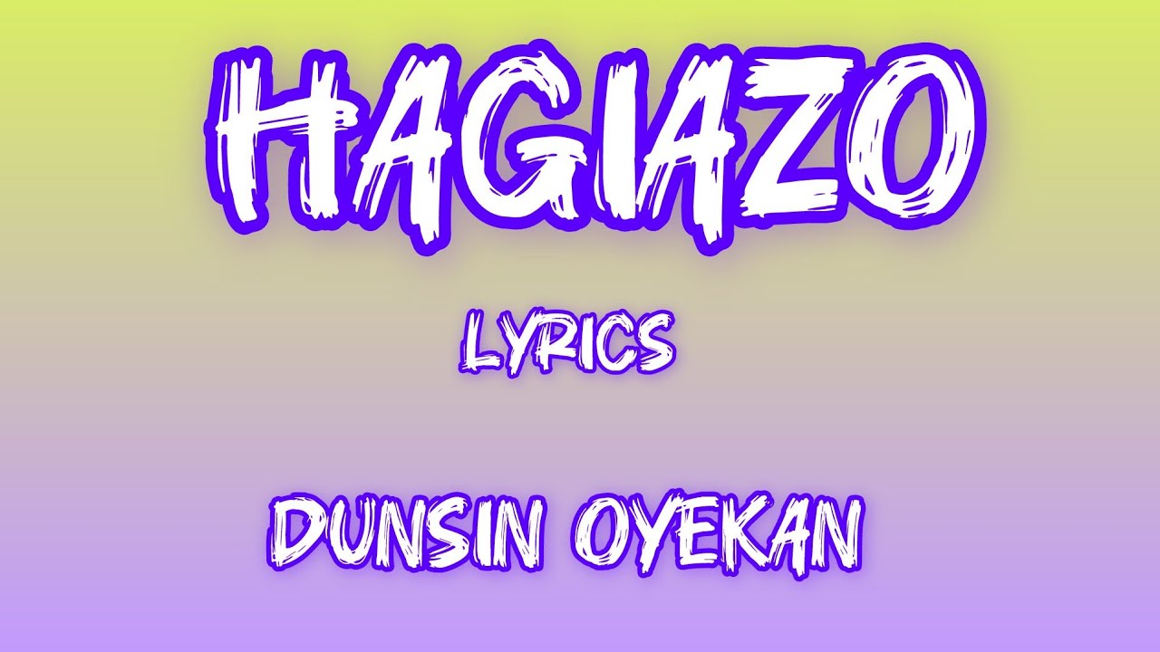 HAGIAZO ( Set Apart) - Dunsin Oyekan ( Official Lyrics )