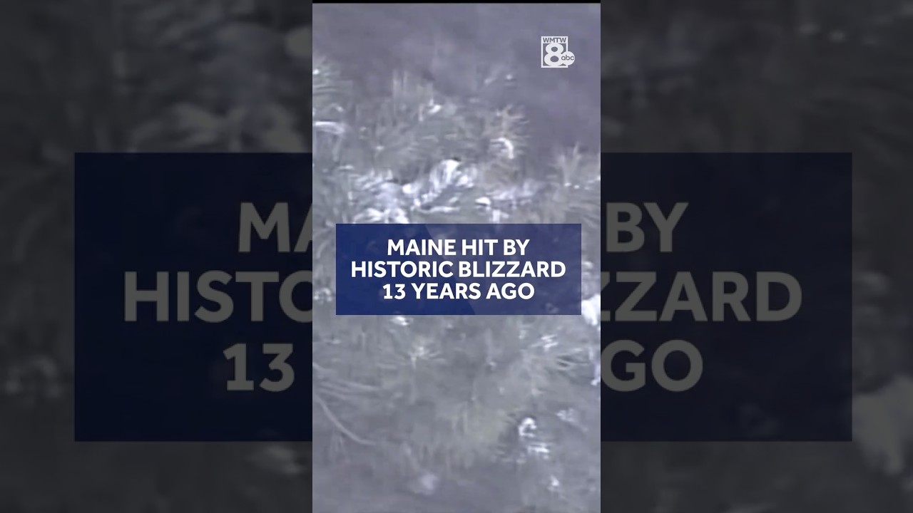 A blizzard brought historic amounts of snow to Maine in February 2013