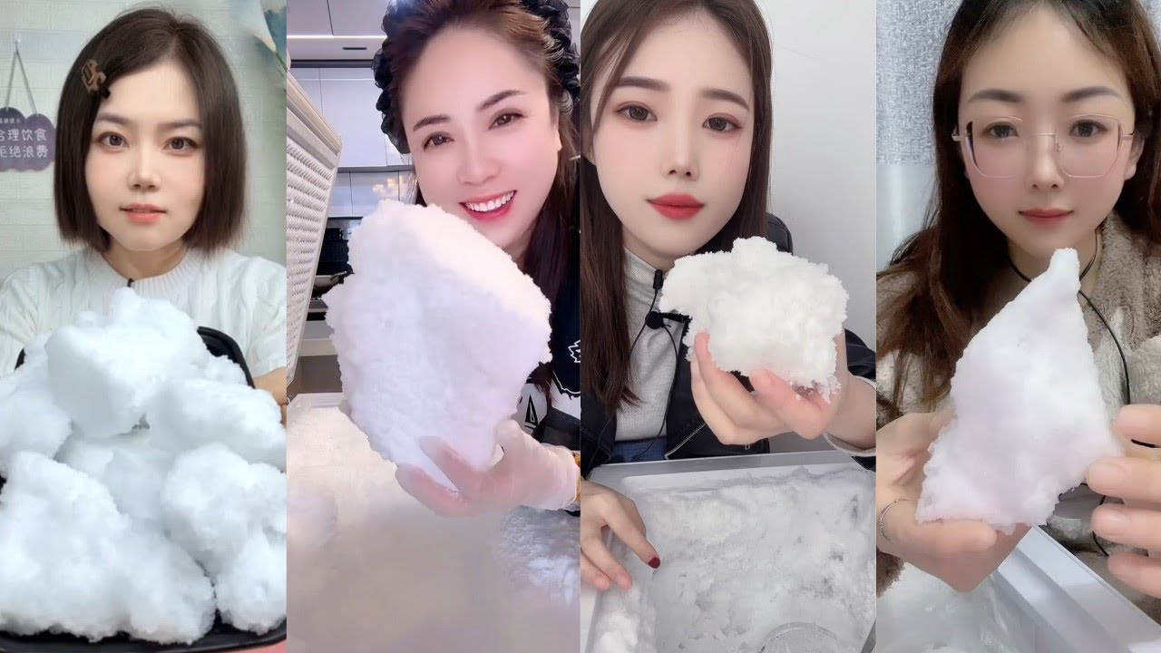 ASMR ICE EATING || FREEZER FROST EATING || SATISFYING SOFT CRUNCHY FROST BITES ASMR🧊 
