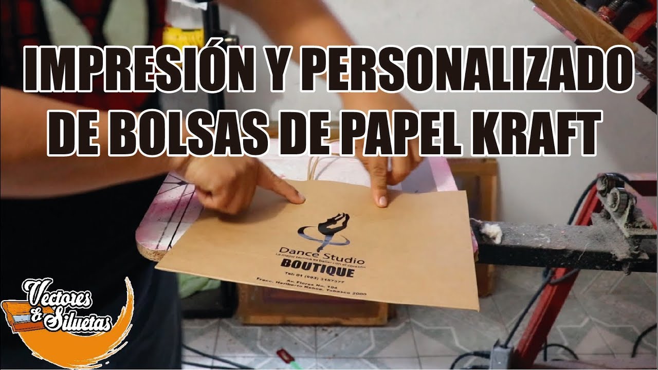 Impresion y personalizado de bolsas de papel kraft