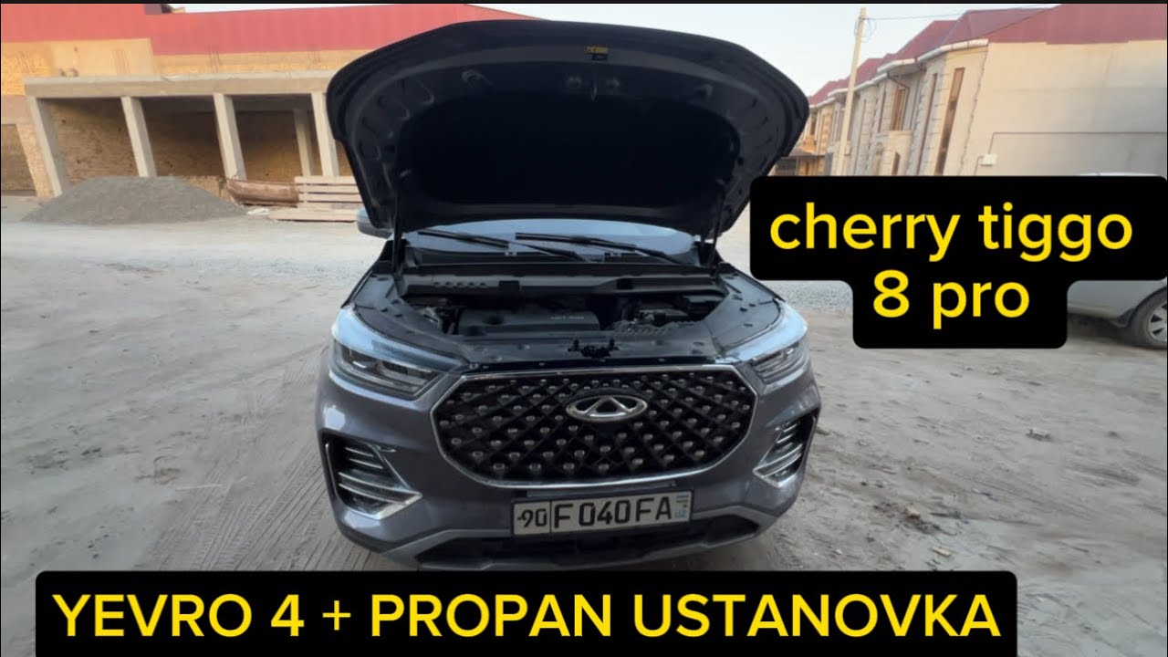 CHERRY TIGGO 8 PRO 1.6 TURBO GDI  YEVRO 4 +PROPAN USTANOVKA STAG ORGINAL GARANTIYA 2 yil XORAZM