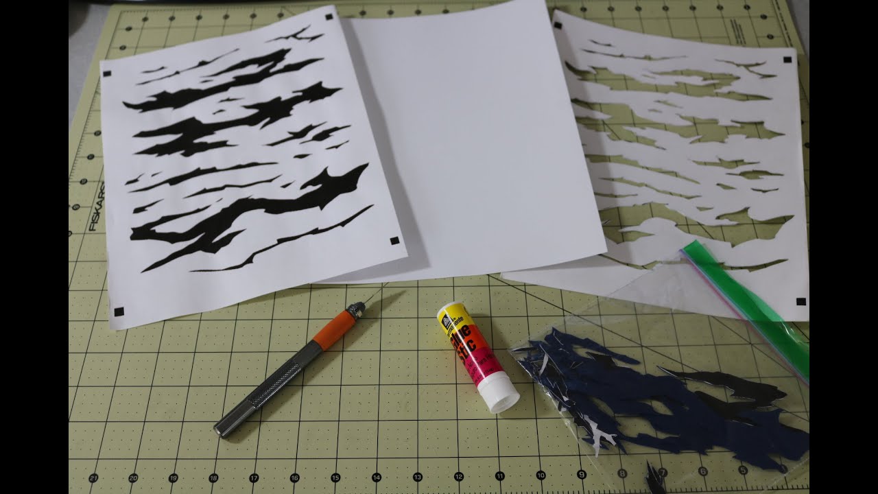 How To Make Custom Stencils For Painting Your Rifle Or Pistol