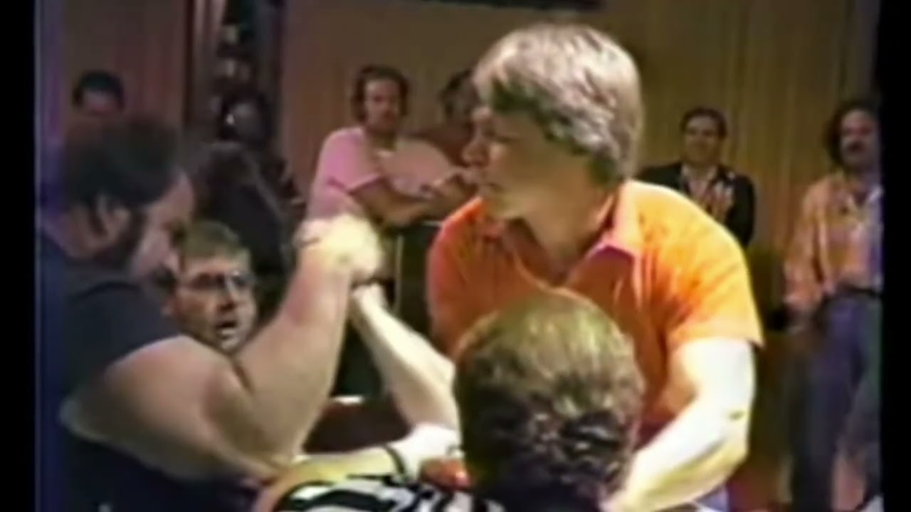 85kg John Brzenk vs. 150kg Rick Zumwalt - Over The Top Qualifiers 1985