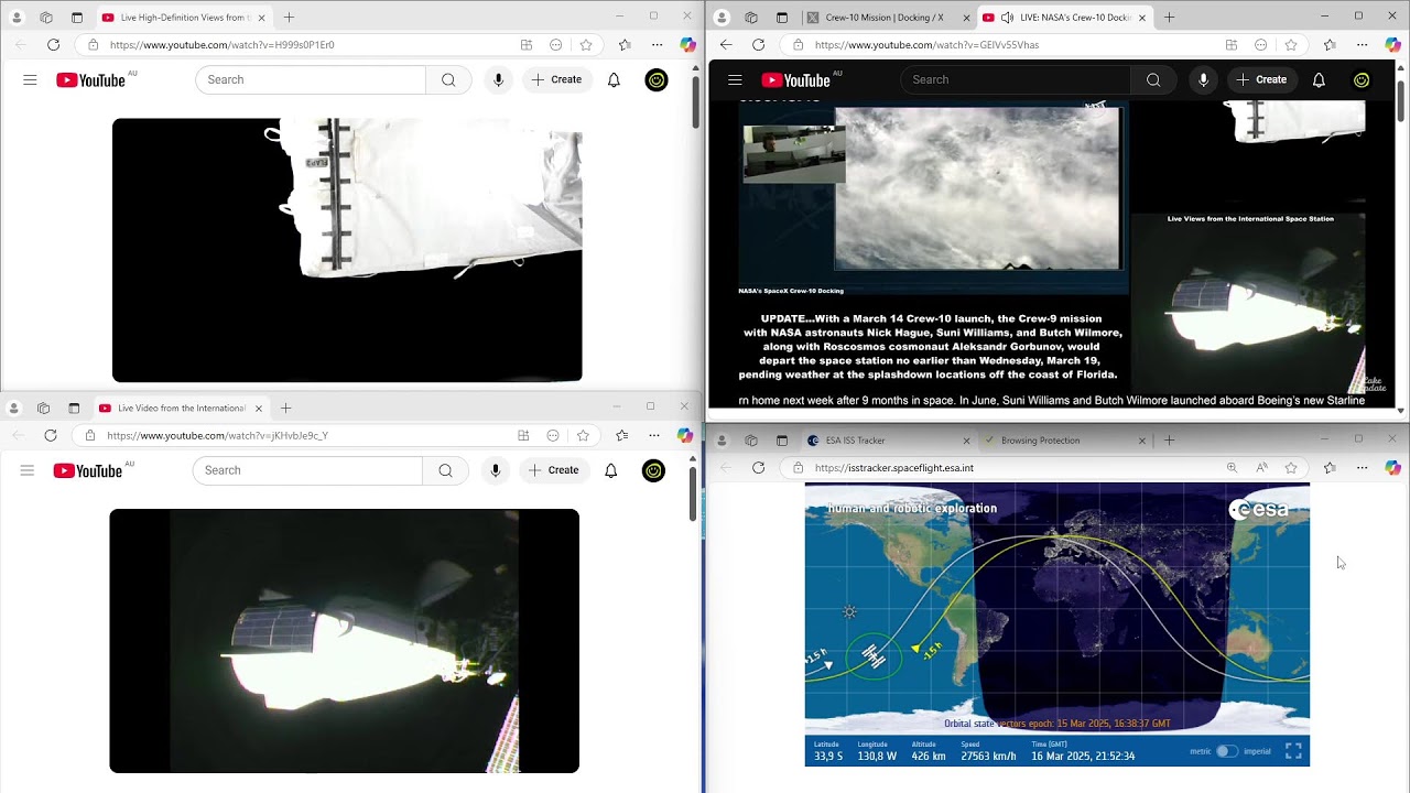 LIVE! NASA SpaceX Crew-10 Docking ISS