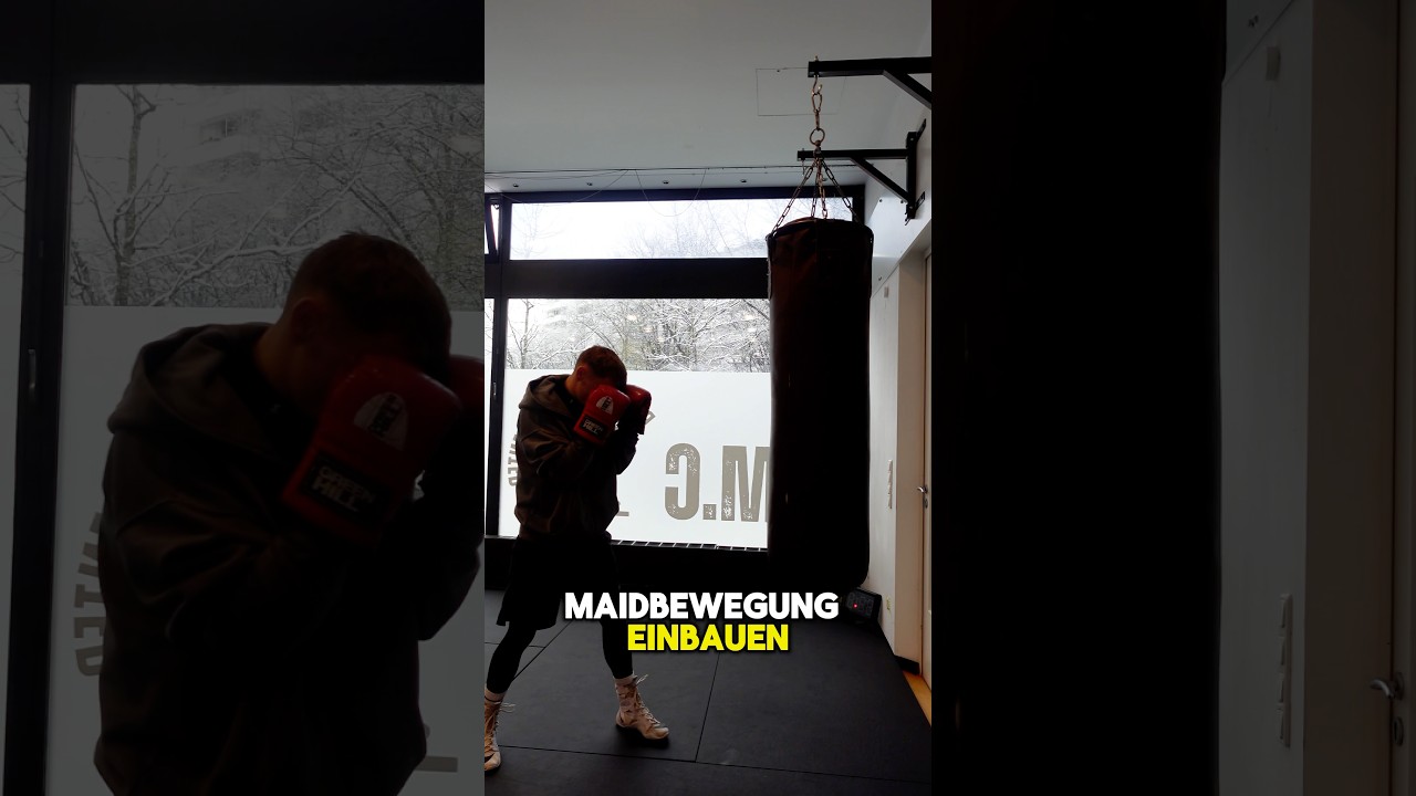 Basic Übung für Anfänger am Sandsack 