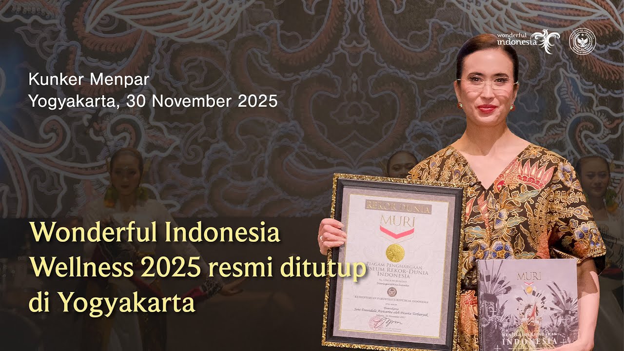Wonderful Indonesia Wellness 2025 Resmi Ditutup di Yogyakarta