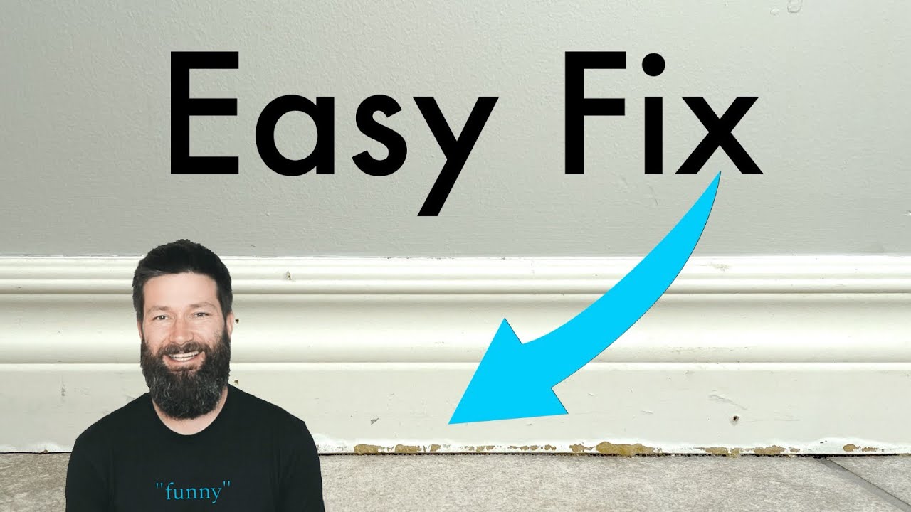 How To Repair Water Damaged Baseboard and PREVENT FUTURE DAMAGE!