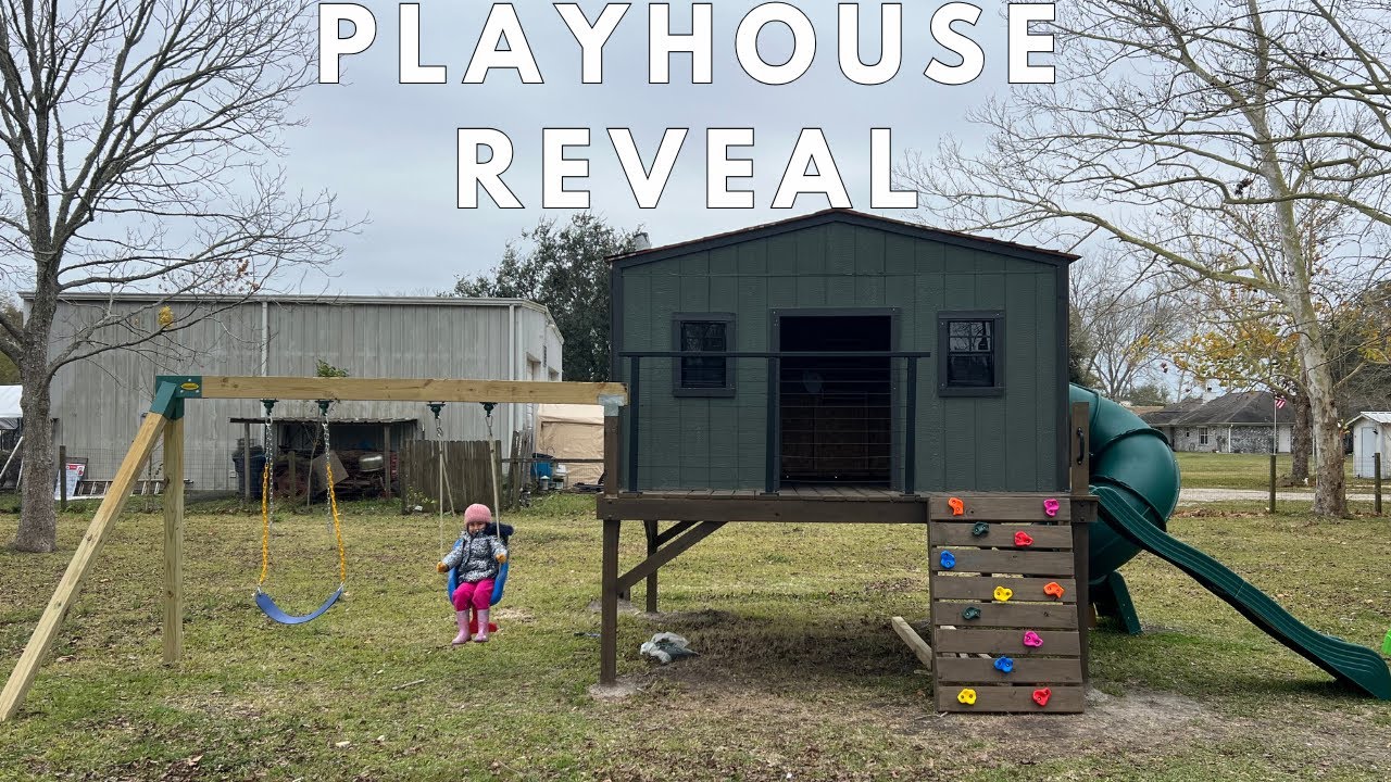 OUTDOOR PLAYHOUSE REVEAL | DIY PLAYHOUSE BUILD PT 6