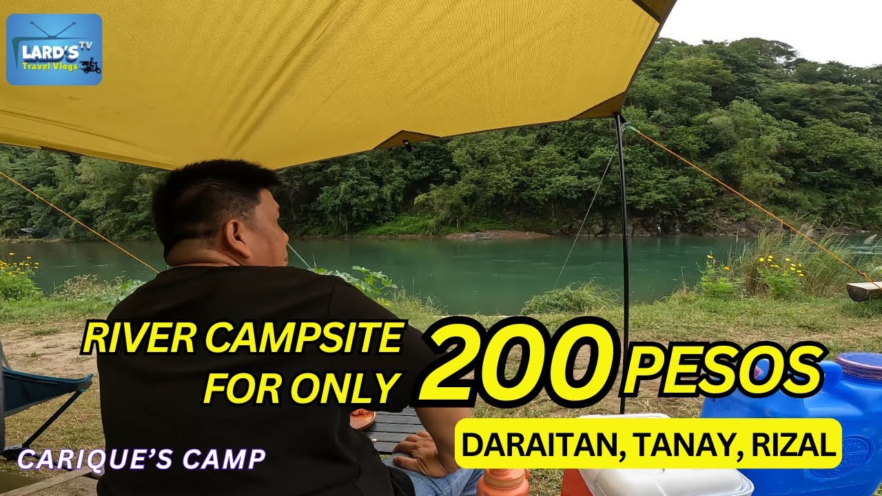 Solo Moto Camping at Carique's Camp,  Daraitan, Tanay Rizal | River Camping (ASMR) (Click 125)