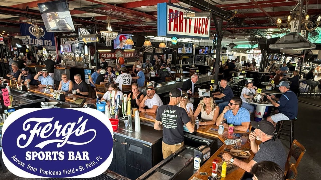 A quick trip to Ferg’s Sports Bar & Grill in St. Petersburg FL, across from Tropicana Field!