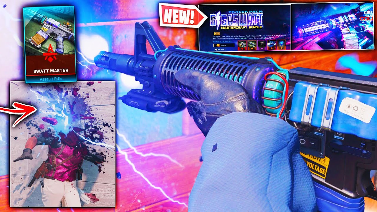 the NEW TRACER PACK GIGASWATT MASTERCRAFT BUNDLE in COLD WAR & WARZONE! ⚡(New Electric Tracers)