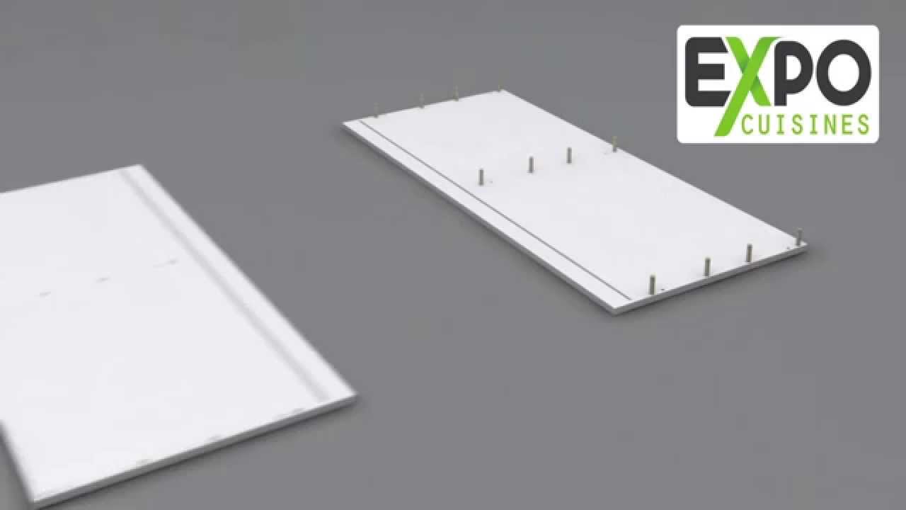 Montage Meuble demi-colonne four 122x60 1 porte