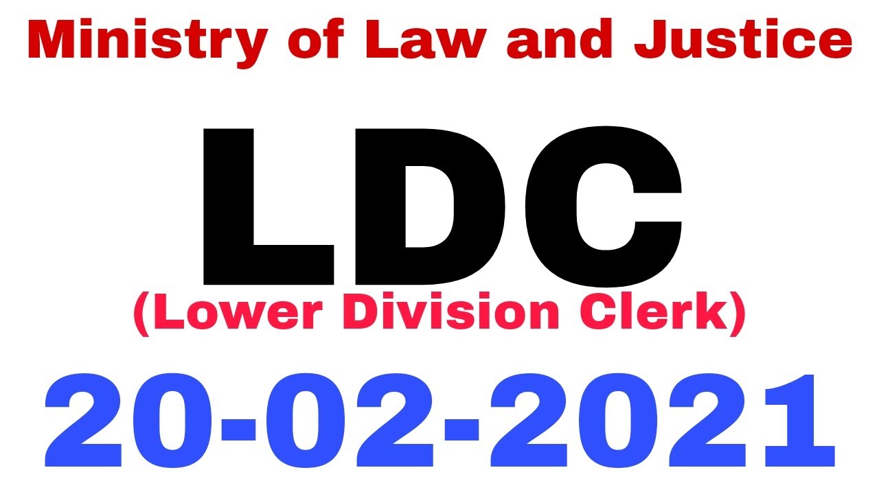 LDC (Ministry of Law and Justice) Department Fully Solved Paper | held at 20-02-2021 | JobzMcqz
