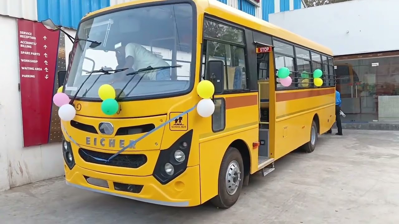 Taking delivery of the new Volvo Eicher starline school bus