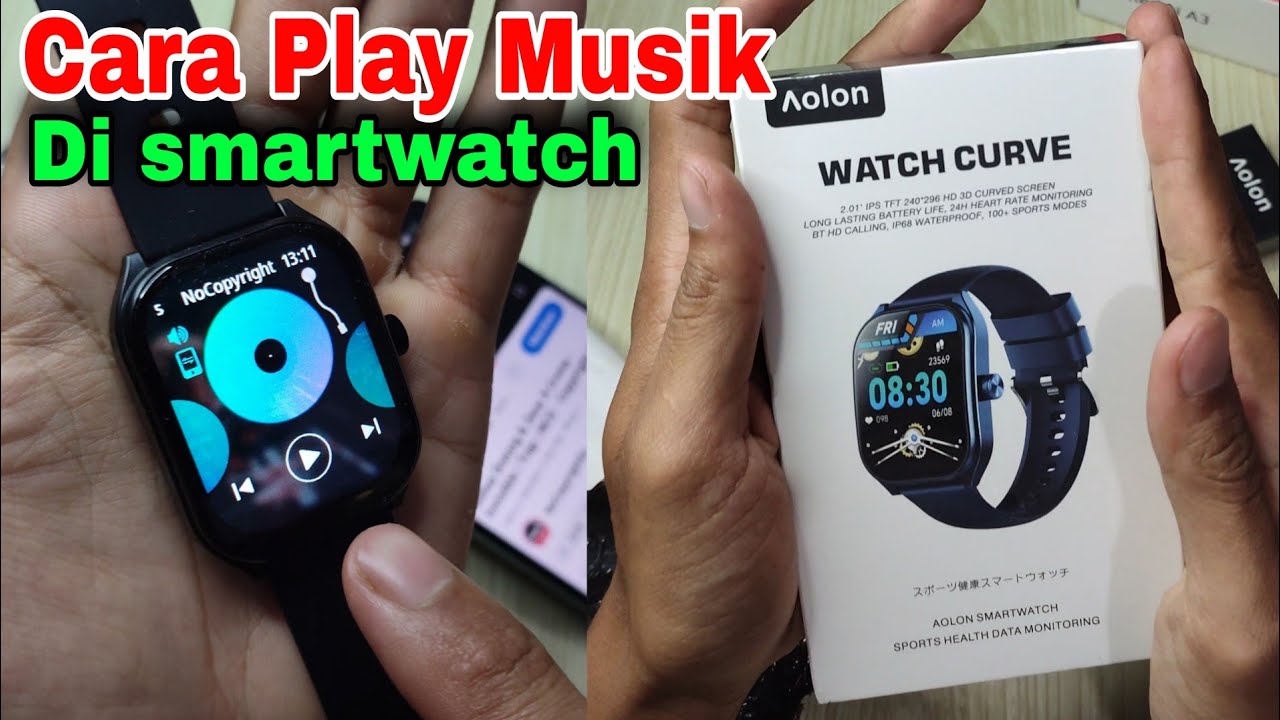 Cara putar musik di smartwatch | cara putar lagu di smartwatch Aolon dan smartwatch china