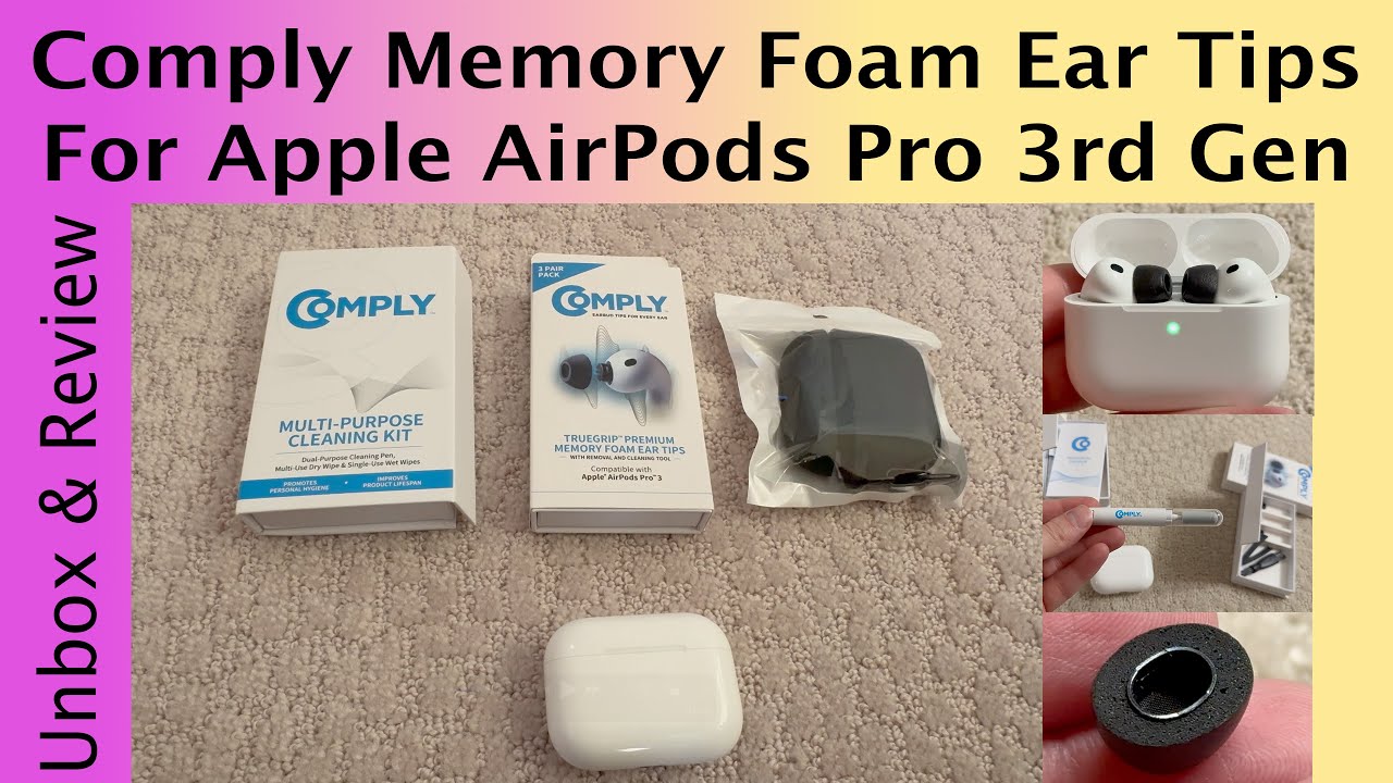 Амбушюры Comply Memory Foam + набор для чистки для AirPods Pro 3 — распаковка и обзор