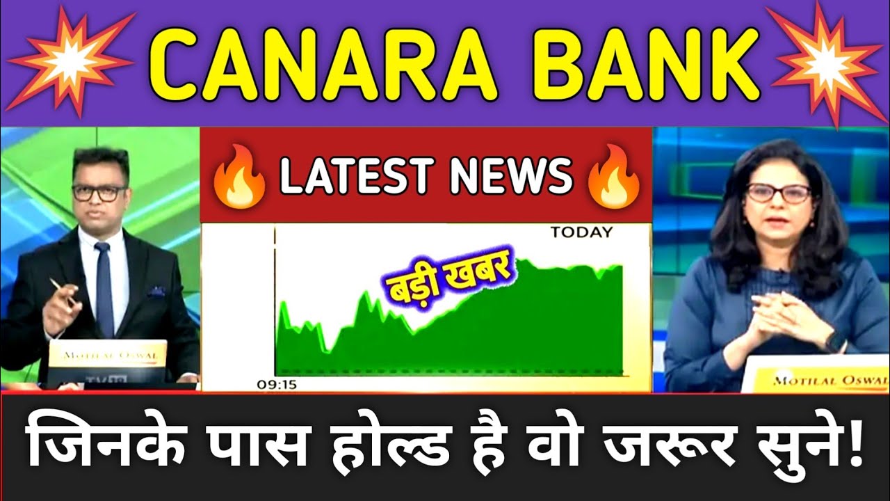Canara Bank Stock News Today ⚫ Canara Bank Stock Latest News ⚫ Stock Market
