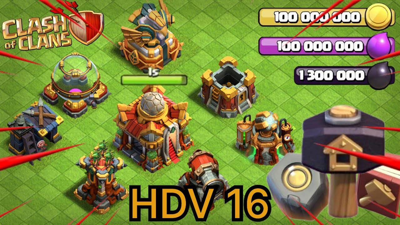 Je Passe HDV 16 Sur Clash of Clans !!