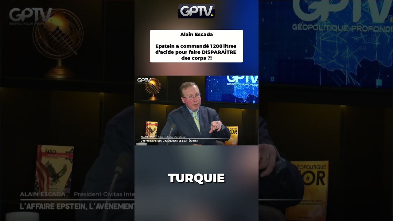 Epstein a command&eacute; 1 200 litres d&rsquo;acide pour faire DISPARA&Icirc;TRE des corps ?! - Alain Escada