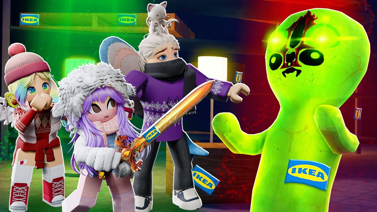 СКОЛЬКО МЫ ПРОДЕРЖИМСЯ В НОЧНОЙ ИКЕЕ? Roblox 24 Hours Overnight