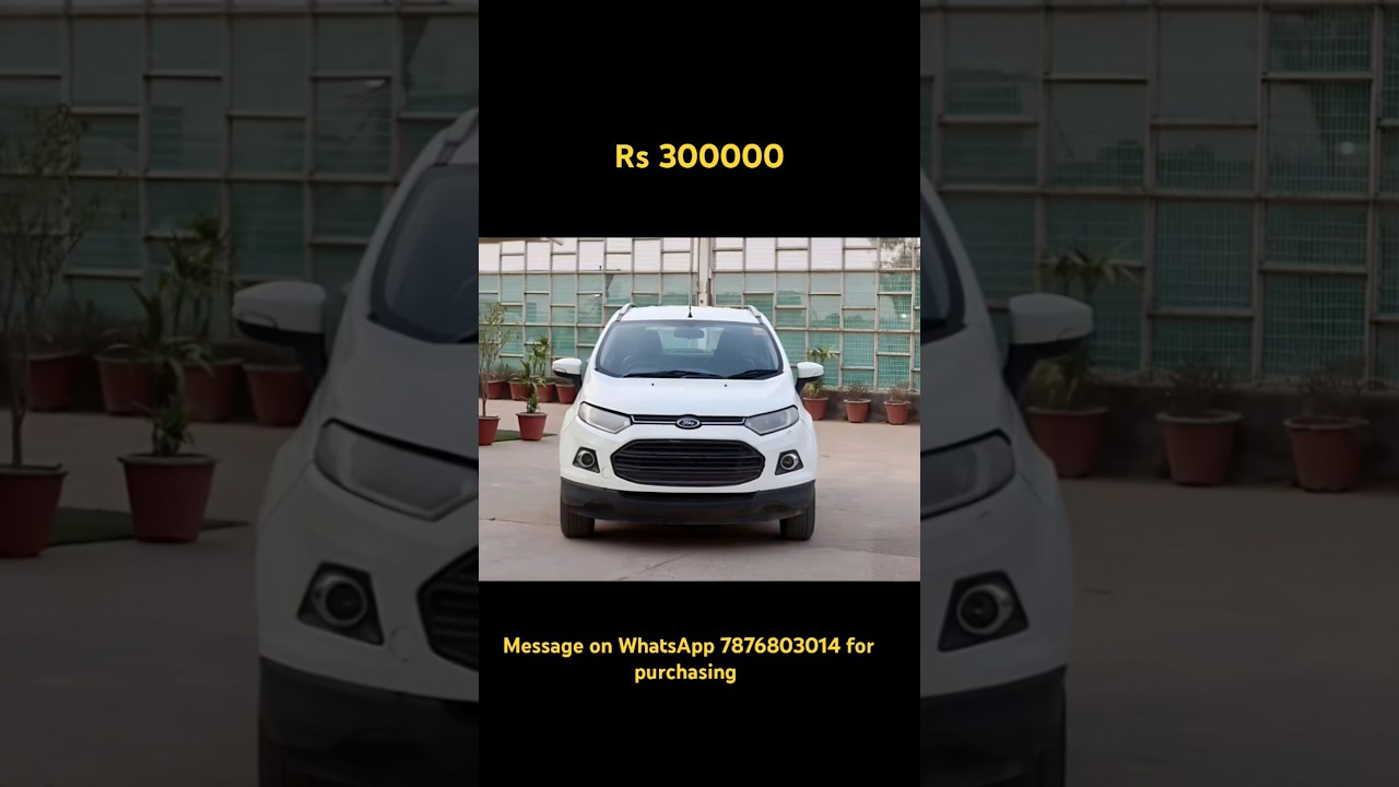 Ford ecosport car in 3 Lakhs. 