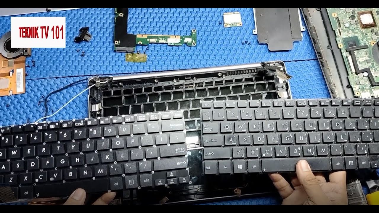 Разборка ASUS S200e и замена клавиатуры