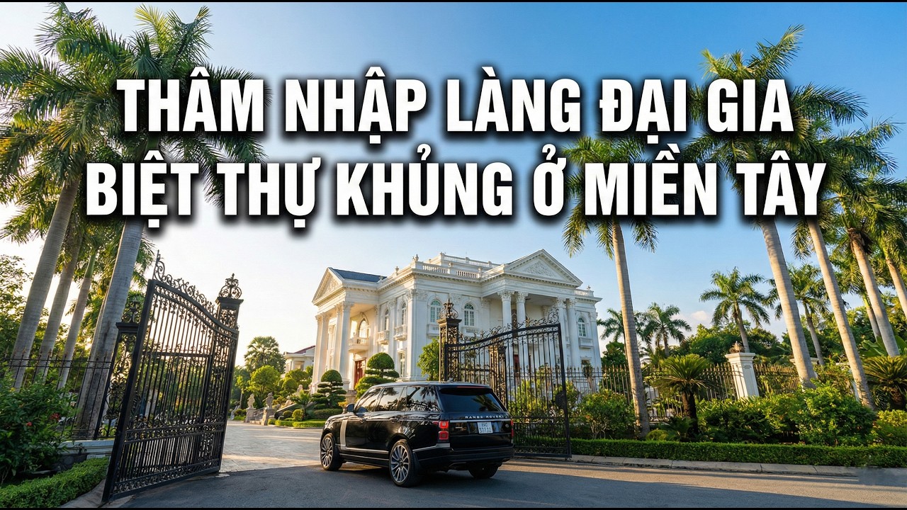 Thâm Nhập Làng Đại Gia Toàn Biệt Thự Khủng Ở Cần Thơ