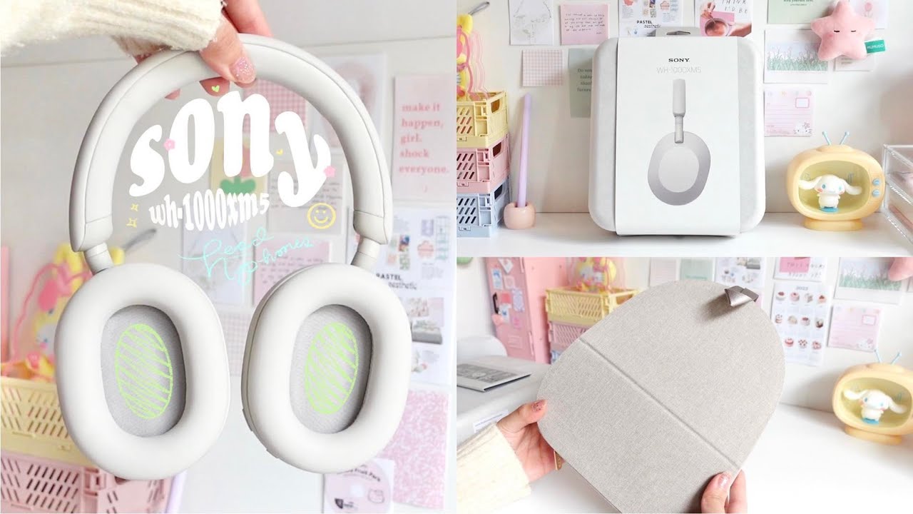 [unboxing] sony wh-1000xm5 | decorating with stickers ft. zendure package ♡