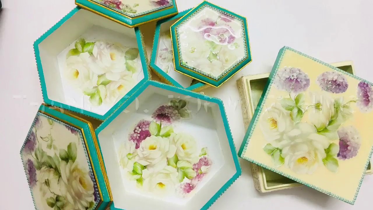 Upcycle Box, Decoupage with gesso , Richa&rsquo;s paper craft