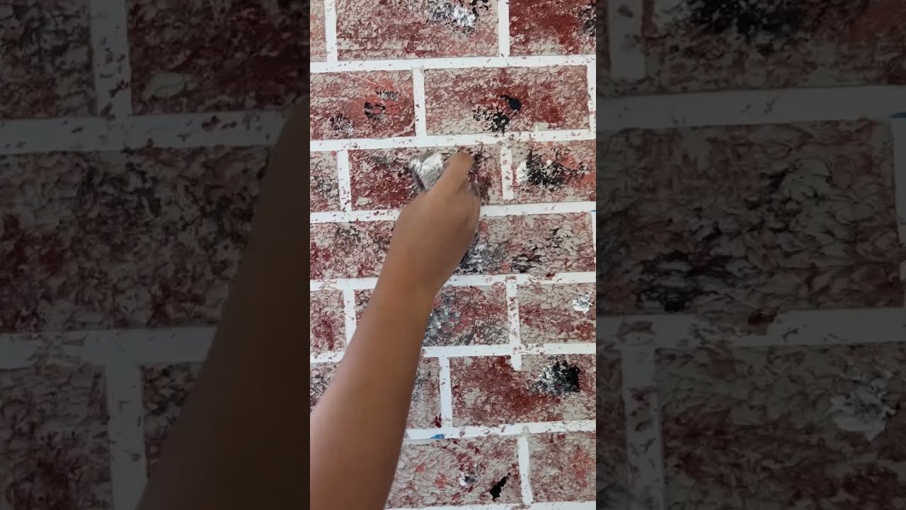 FAUX BRICK WALL with 📌+ artist&rsquo;s canvas?!