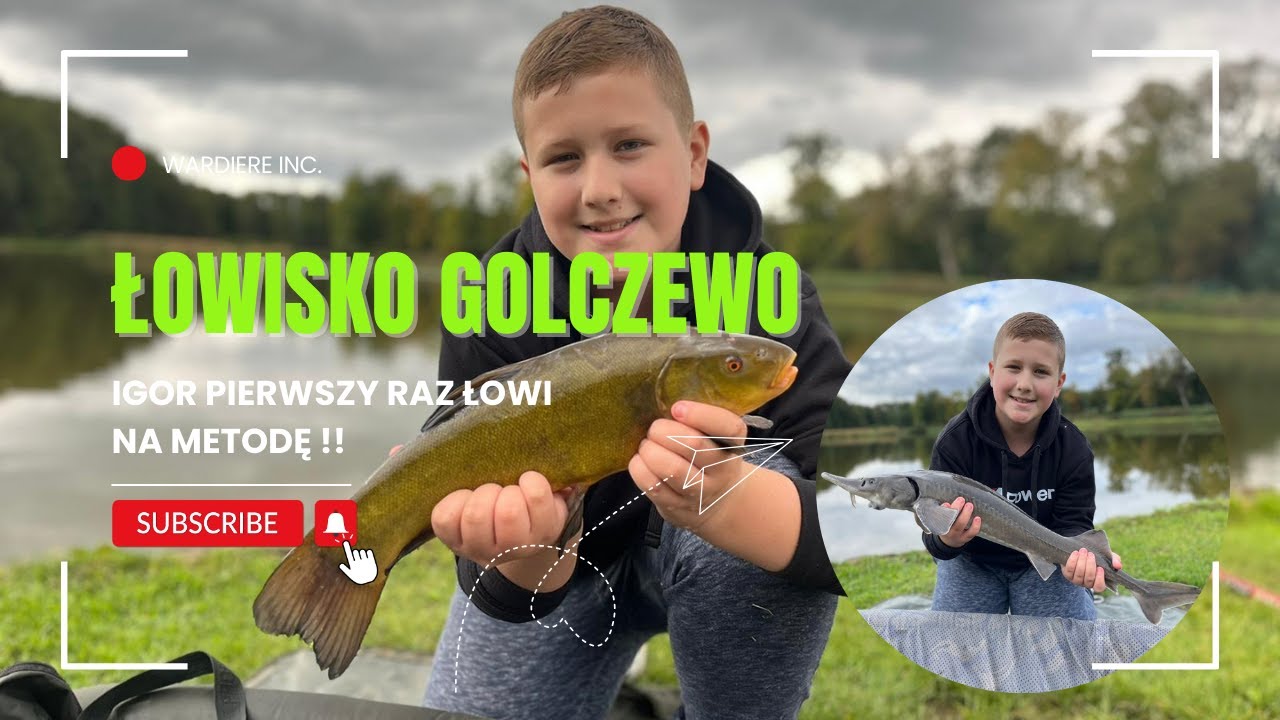 ŁOWISKO GOLCZEWO - IGOR PIERWSZY RAZ ŁOWI NA METODĘ !!!