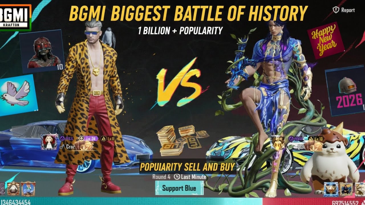 CRAZYBGMILIVE VS [ 968 MS ] WHO IS WIN | 1 BILLION 💸💵 POPULARITY #viralvideo #popbattle @anxowner07