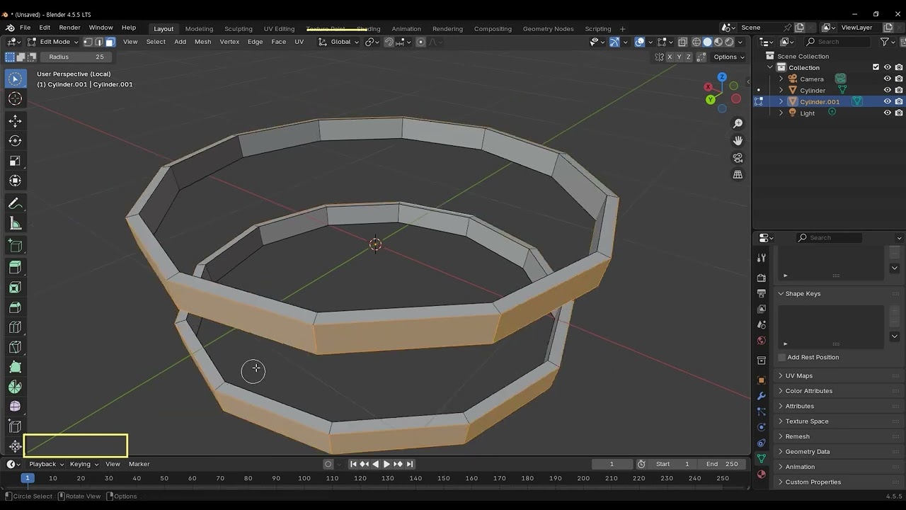 blender05 02 Subdivision Surface로 부드러운 형태 만들기