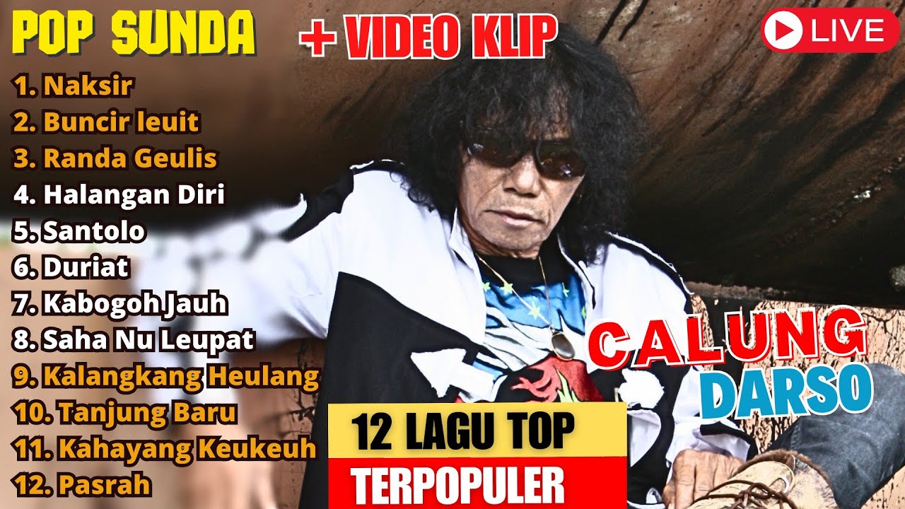 DARSO POP SUNDA CALUNG LAWAS  - (KOMPILASI) - KUMPULAN 12 LAGU TOP TERPOPULER #popsunda