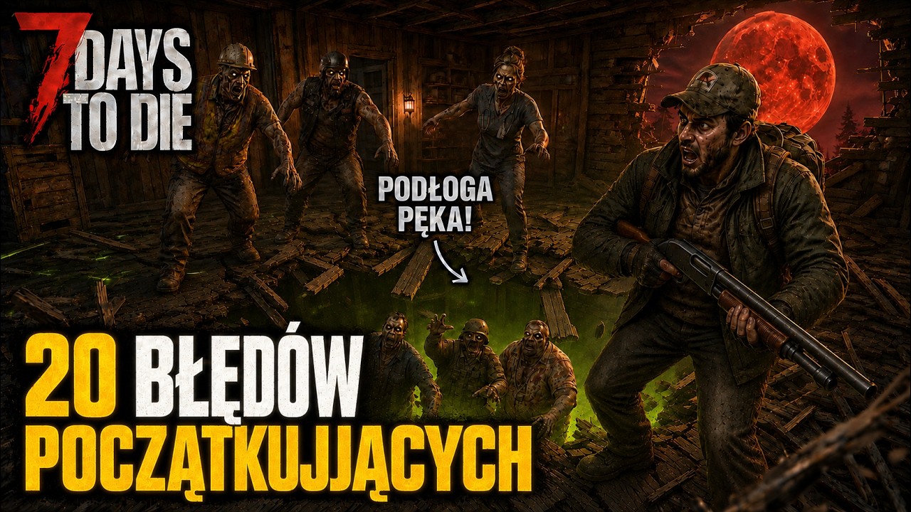 20 Błęd&oacute;w Początkujących w 7 Days to Die