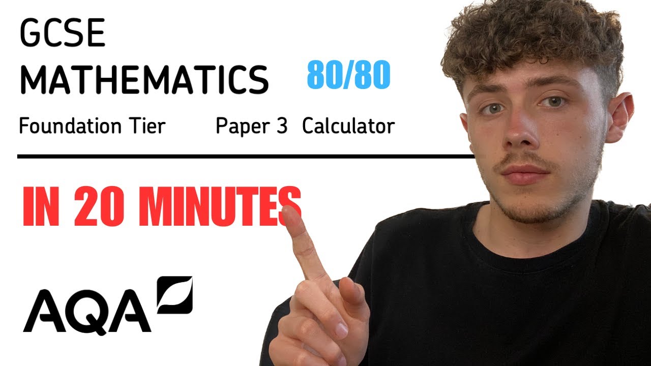 GCSE Maths AQA Paper 3 Foundation in 20 Minutes! | How to get a Grade 5