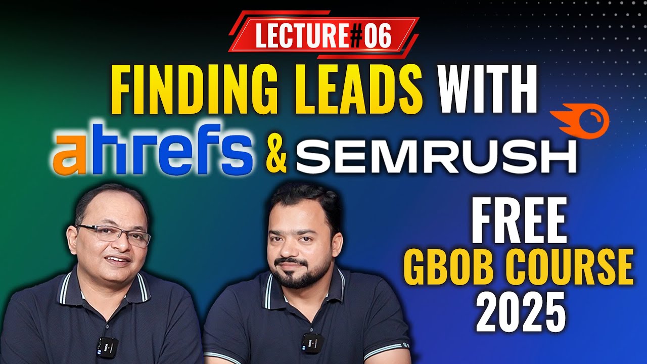 Finding leads with SEMrush| Free GBOB Course Lecture 6 | Guest Posting Course by Shahzad Ahmad Mirza
