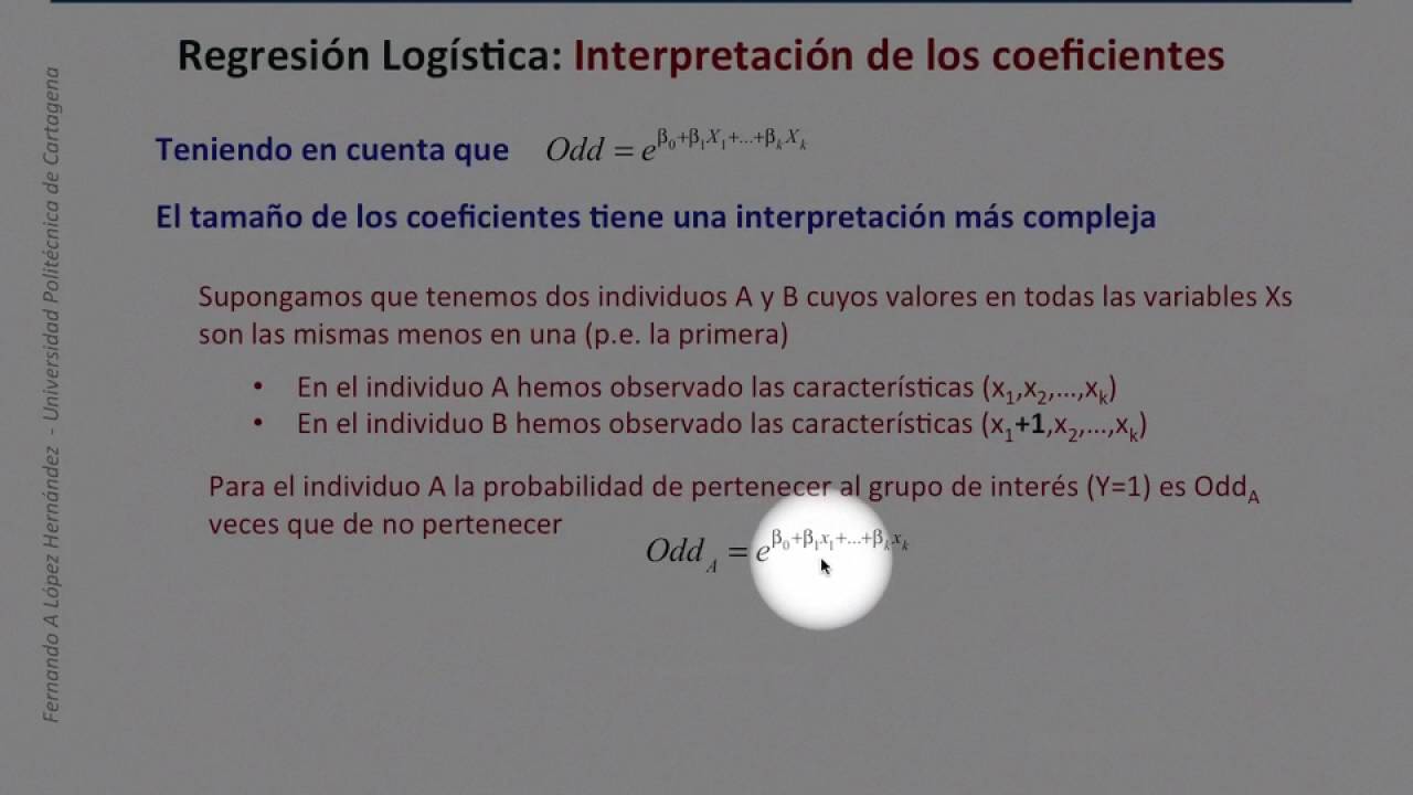 Regresion Logística Interpretacion Coeficientes