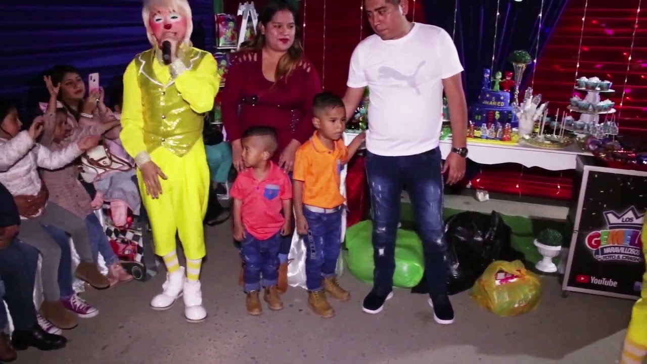 Héroes en Pijamas - Cumpleaños de  jhared / SHOW INFANTIL con payasos - los gemelos maravillosos